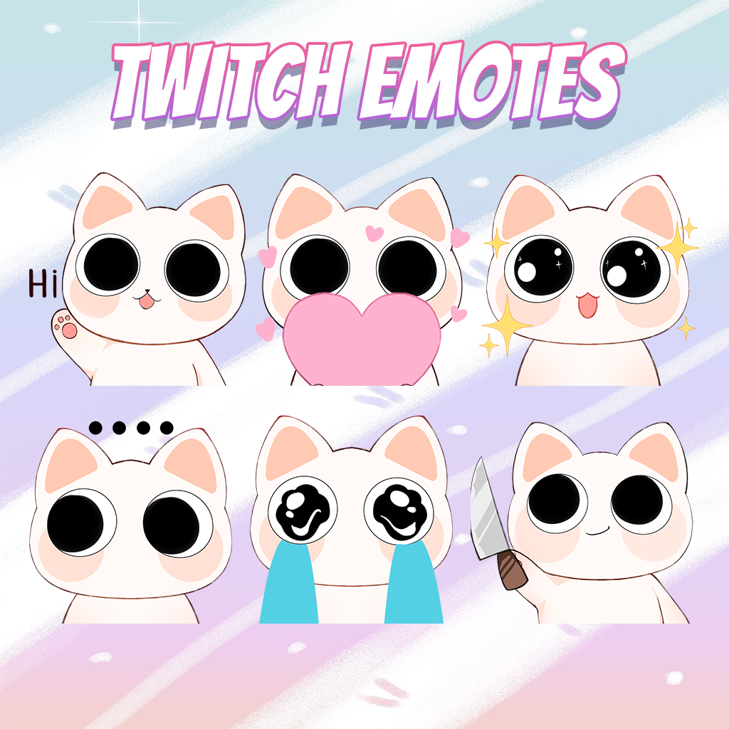 【twitch Emote】cat Twitch Emotes Livestream Emote Cute Emote Vtuber