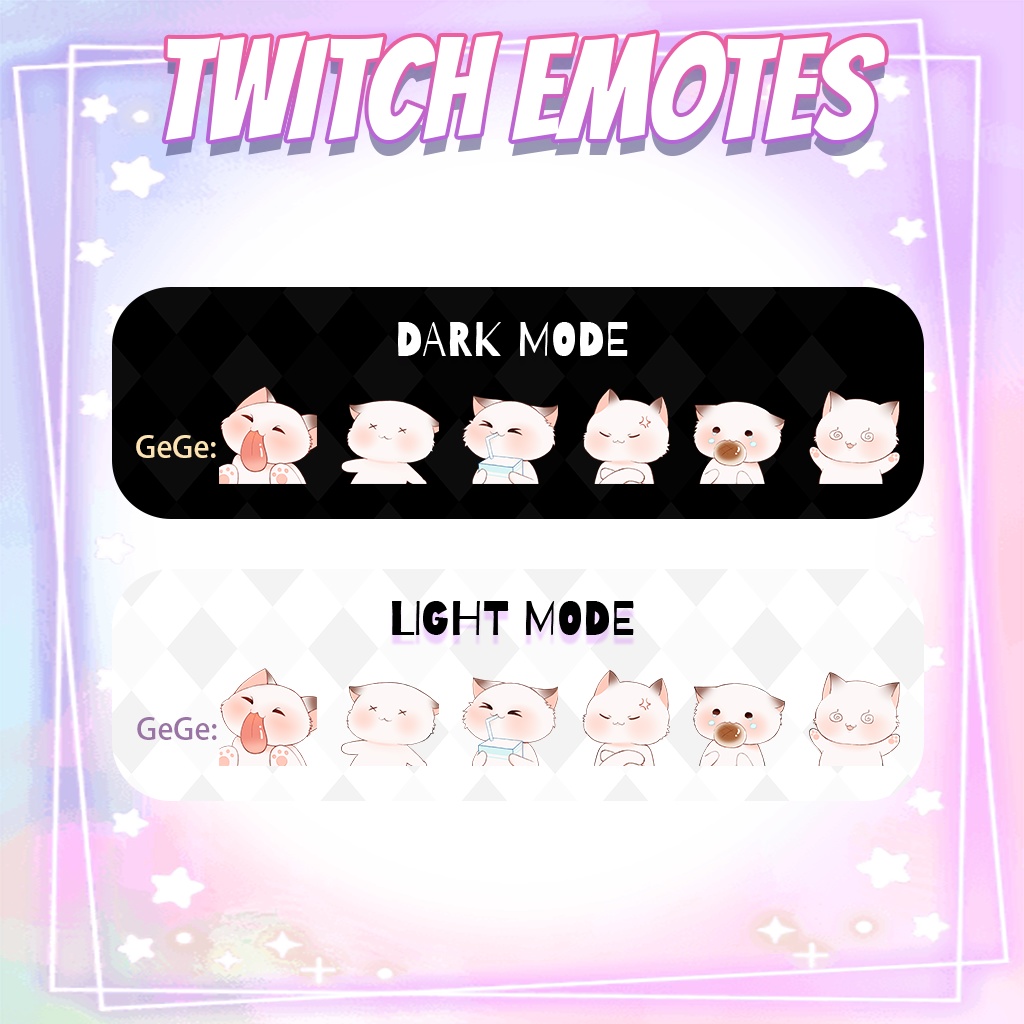 【Twitch Emote】Glutinous rice puppy Twitch Emotes | Livestream Emote, Cute Emote, VTuber Emotes, Discord Emote,Chibi Emote