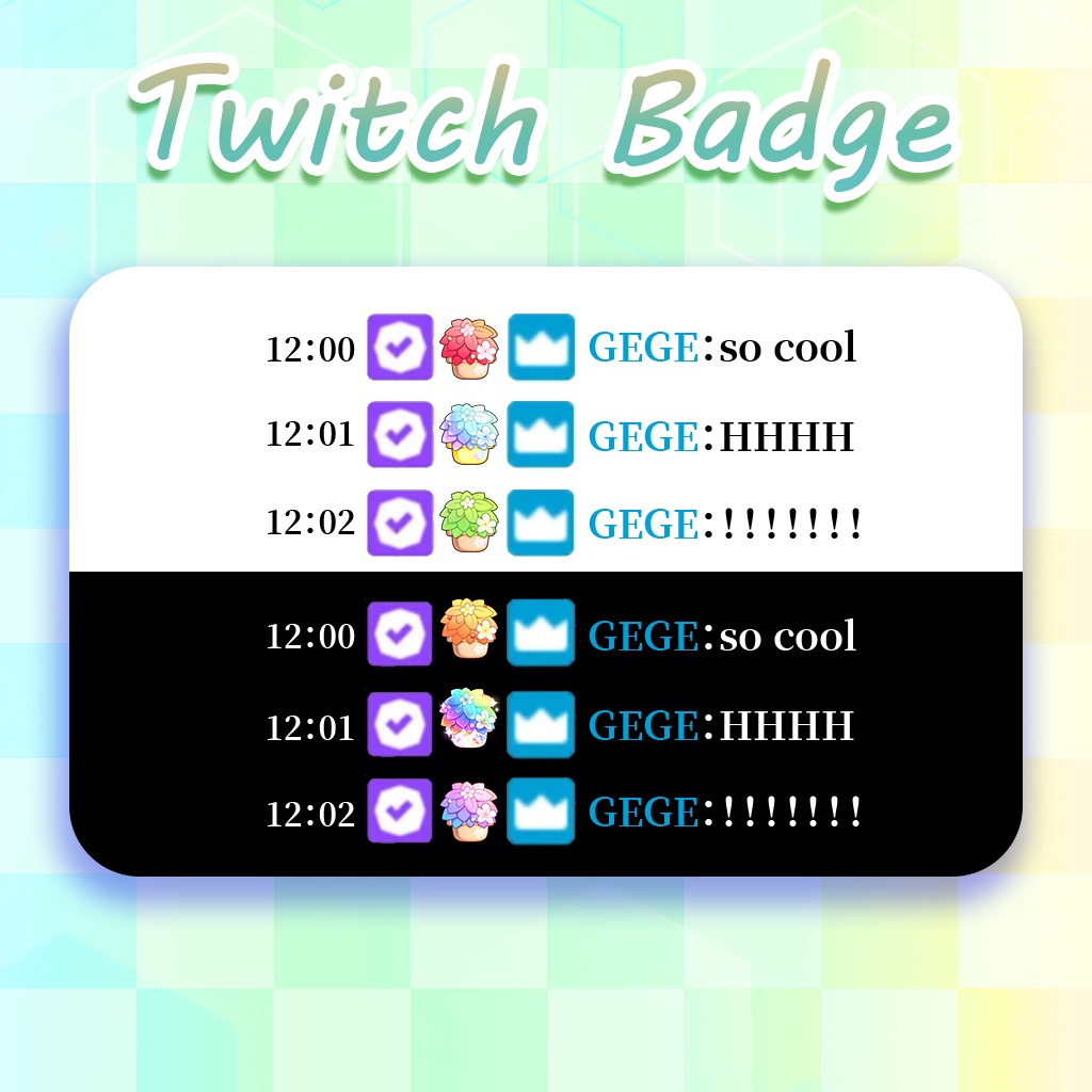 【Twitch Badges】Flowerpot  Badges(20$)