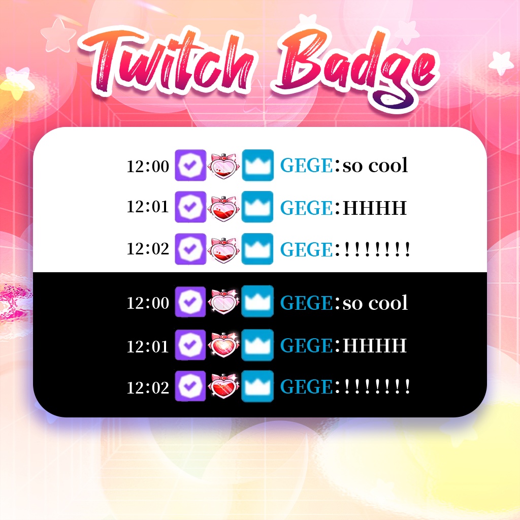 【Twitch Badges】Magic Blood Badges