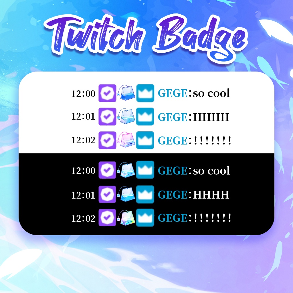 【Twitch Badges】Tea bags Badges