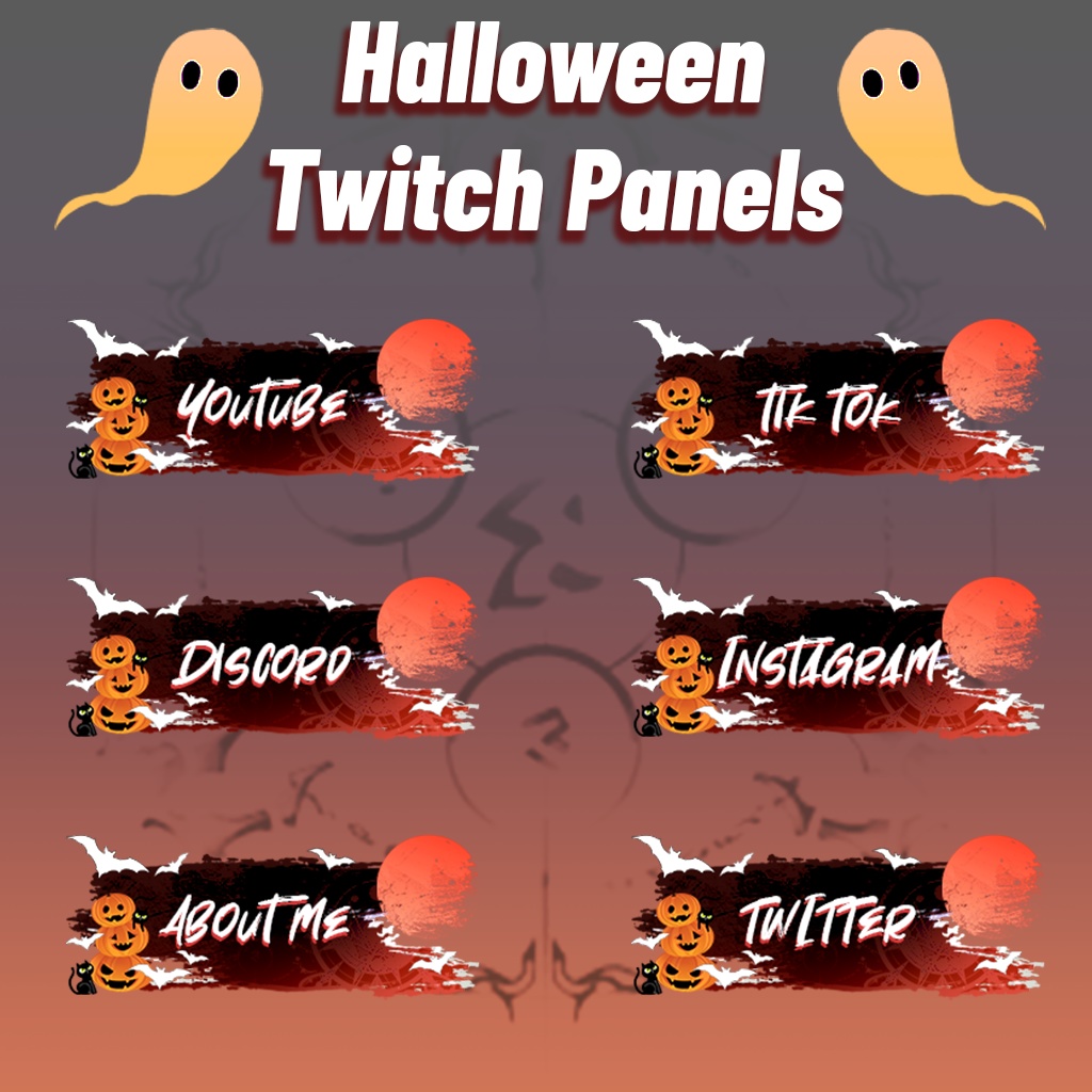【Twitch Panels】Halloween Twitch Panels | Panels, Twitch Panels, Youtube Panels, Tiktok Panels