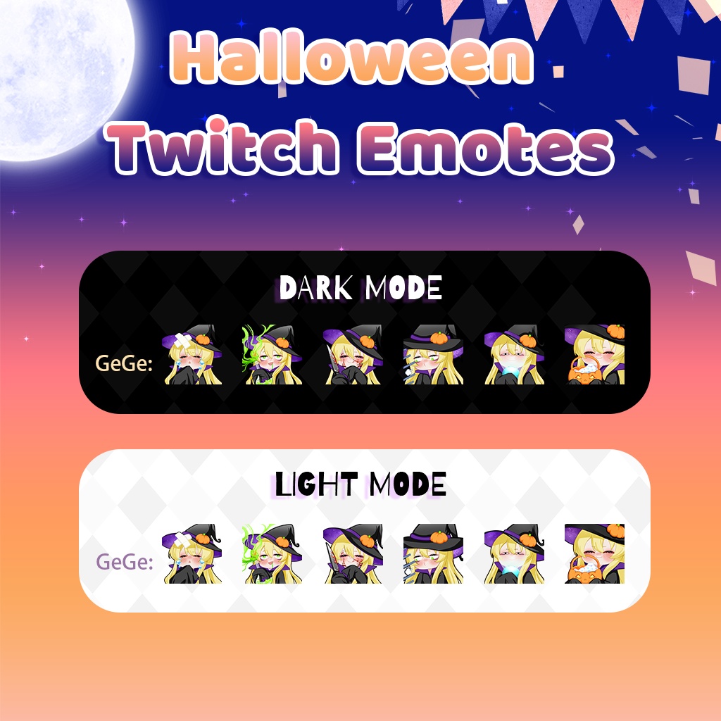 【Twitch Emote】Halloween twitch emotes(29$)