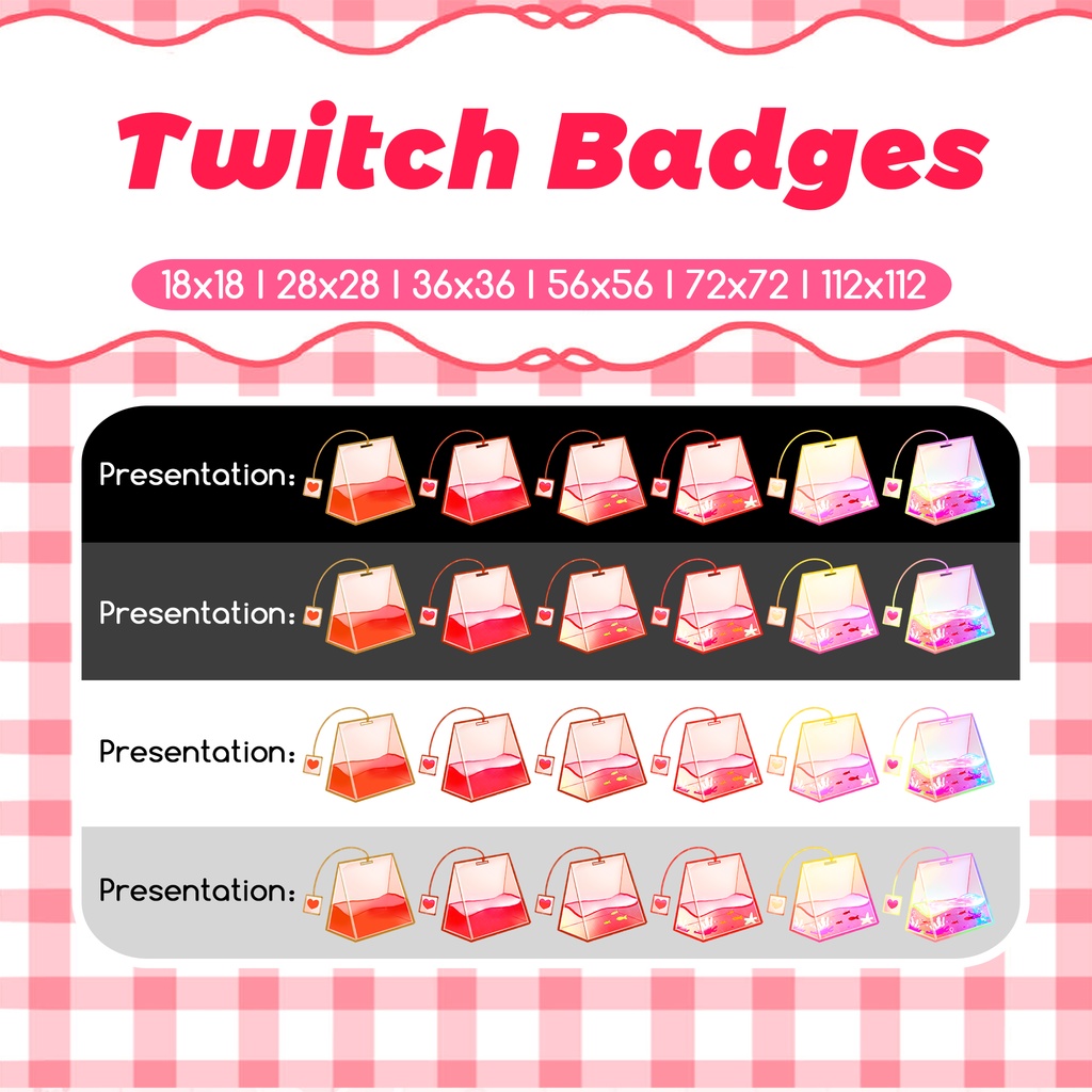 【Twitch Badges】Black Tea Badges