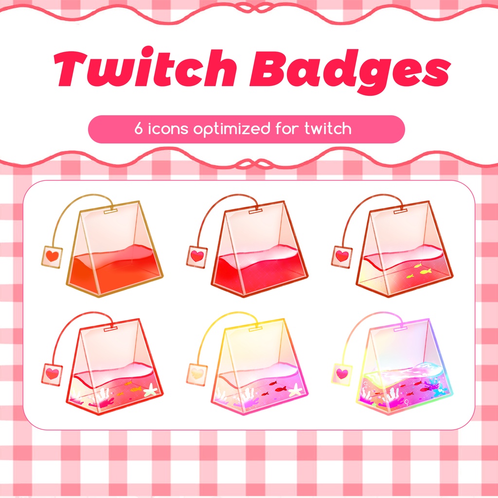 【Twitch Badges】Black Tea Badges