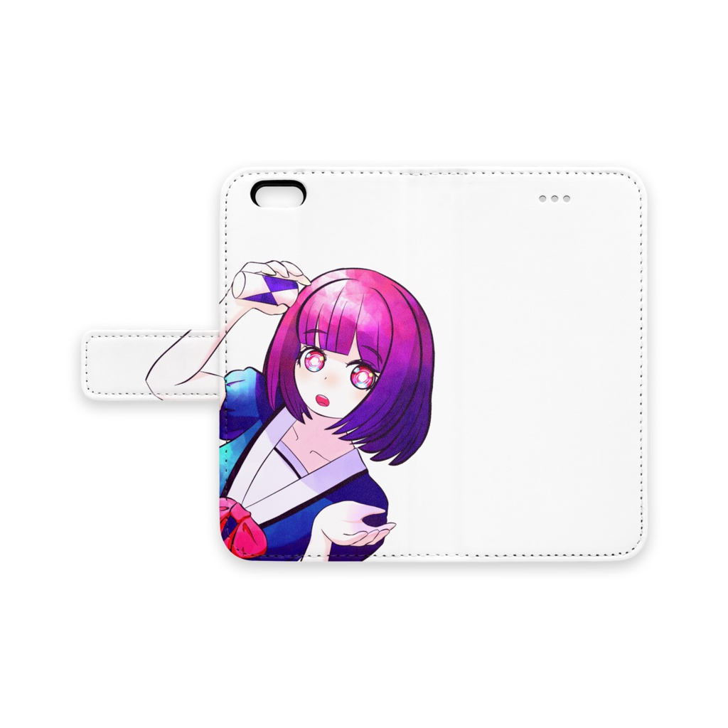 限界ちゃん We are genkaiバージョン 手帳型iPhoneケース