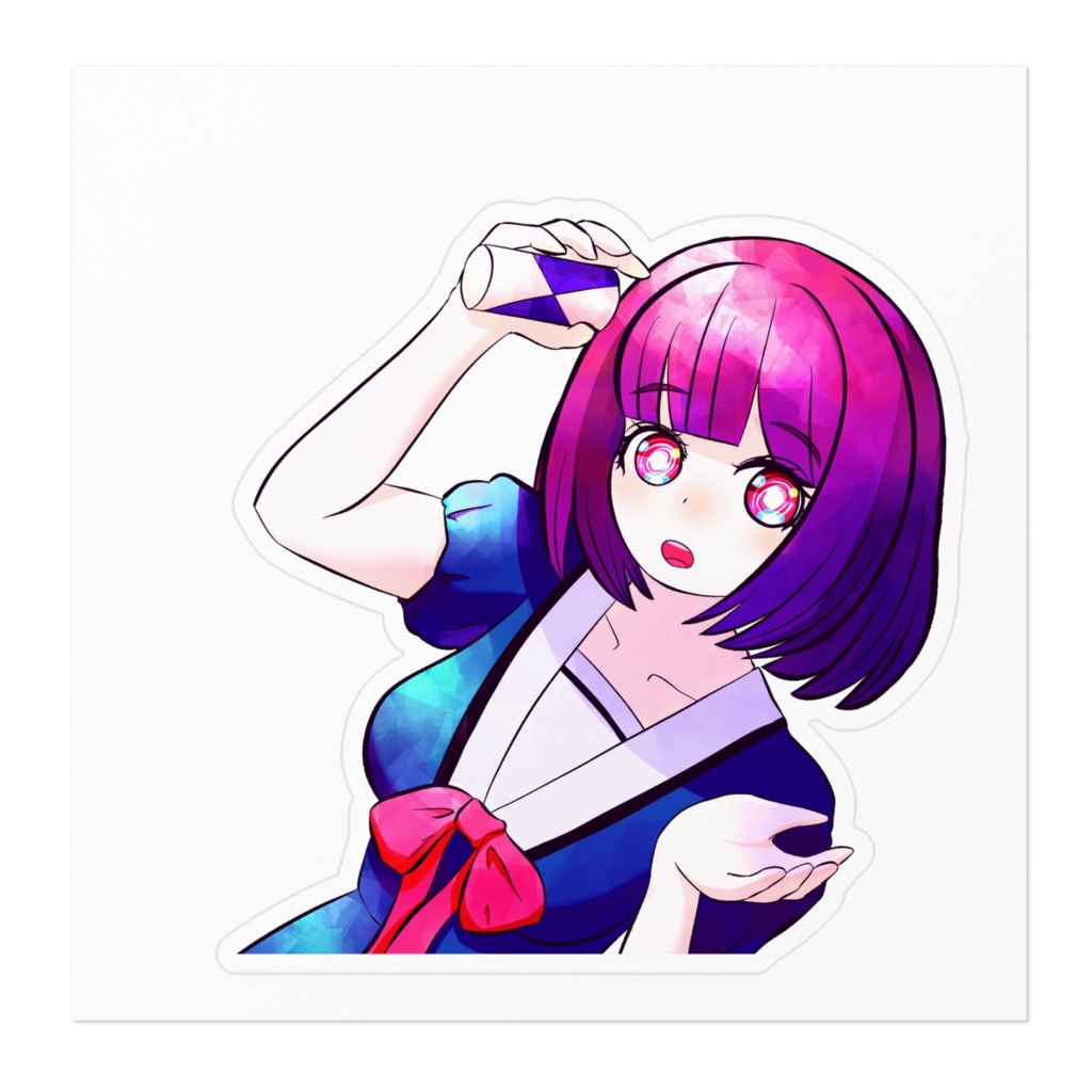 限界ちゃん We are genkaiバージョン ステッカー