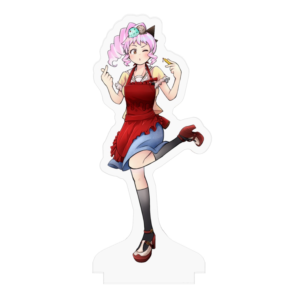 【桃緑コラボ】バレンタインアクリルスタンド「楽都あいす」