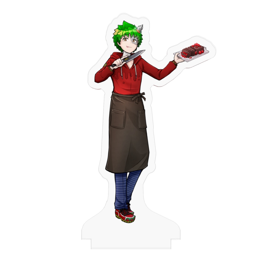 【桃緑コラボ】バレンタインアクリルスタンド「真ん丸ショコラ/バニラ」