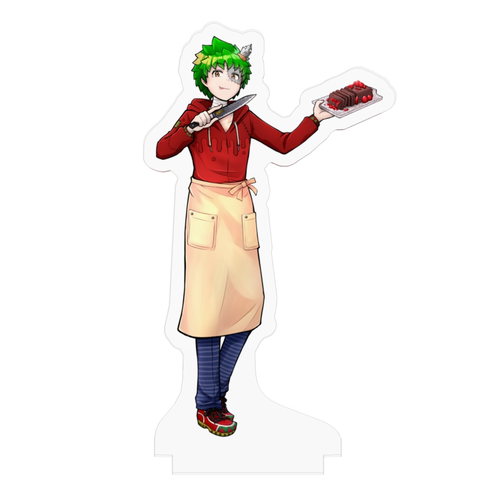 【桃緑コラボ】バレンタインアクリルスタンド「真ん丸ショコラ/バニラ」