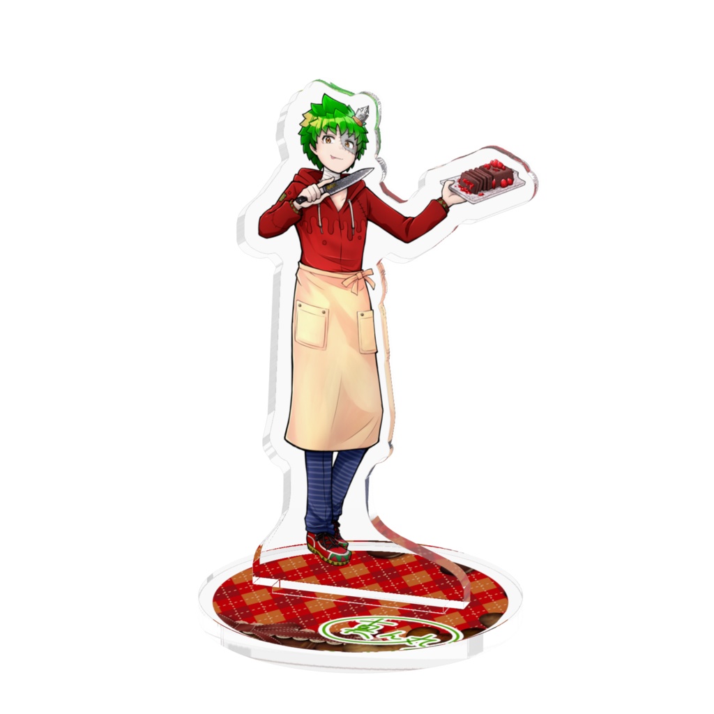 【桃緑コラボ】バレンタインアクリルスタンド「真ん丸ショコラ/バニラ」