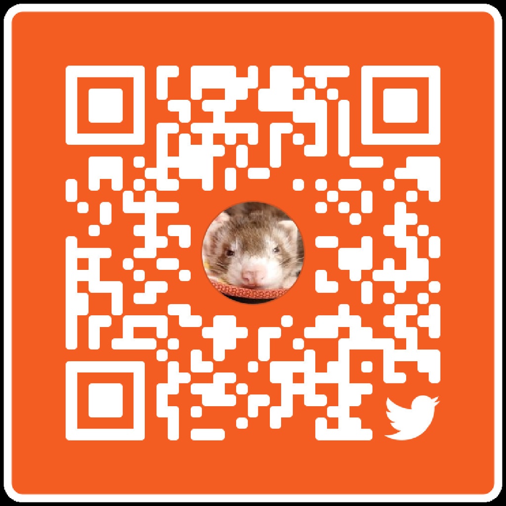 フェレット アクリルキーホルダー 保定姿勢 【夕陽】