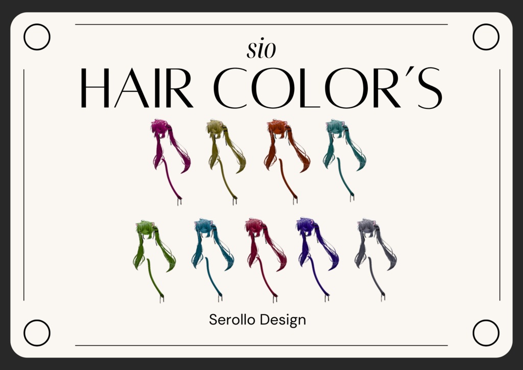 SIO HAIR COLOR'S [9+2 Color's]