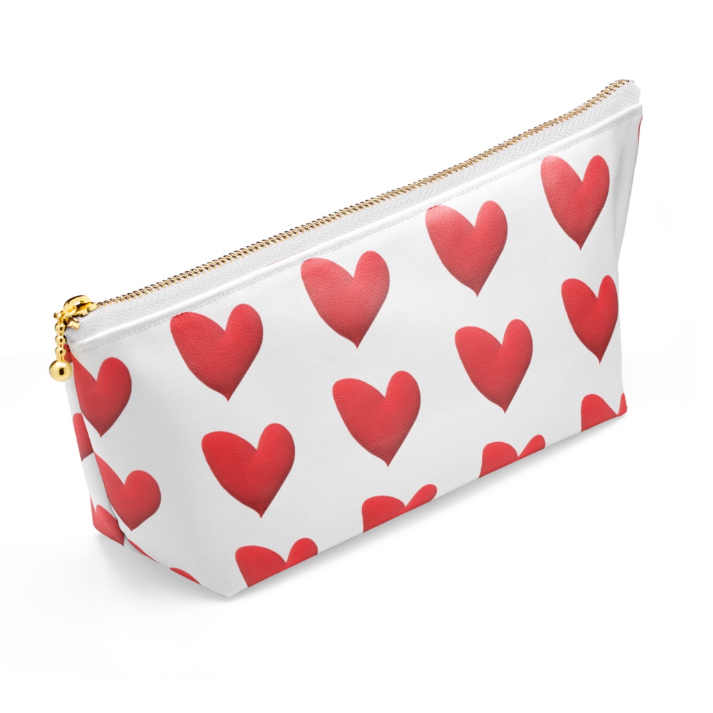 可愛いハートのポーチ