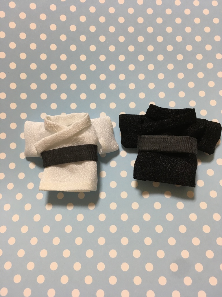 夏の着物 着流しスタイル 2種