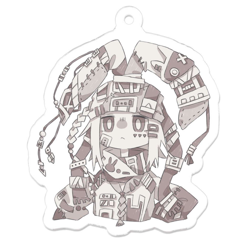 ごちゃかわアクキー(ウサギ)