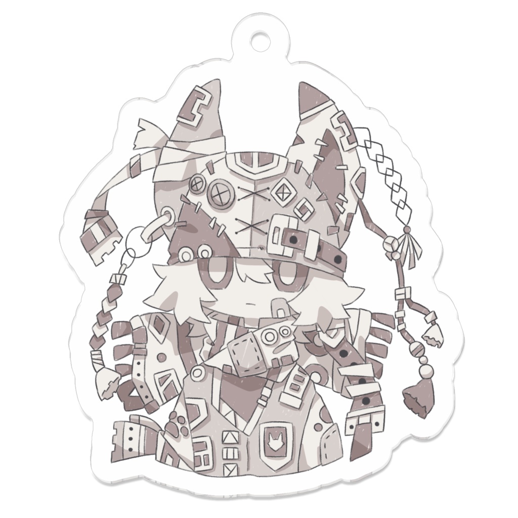 ごちゃかわアクキー(オオカミ)