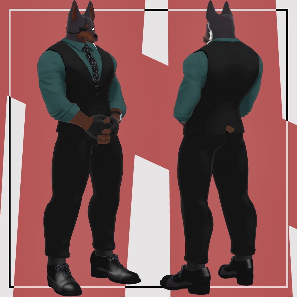 ロイさん(仕事中)/ROY(at work) / VRChat Avatar 3D Model