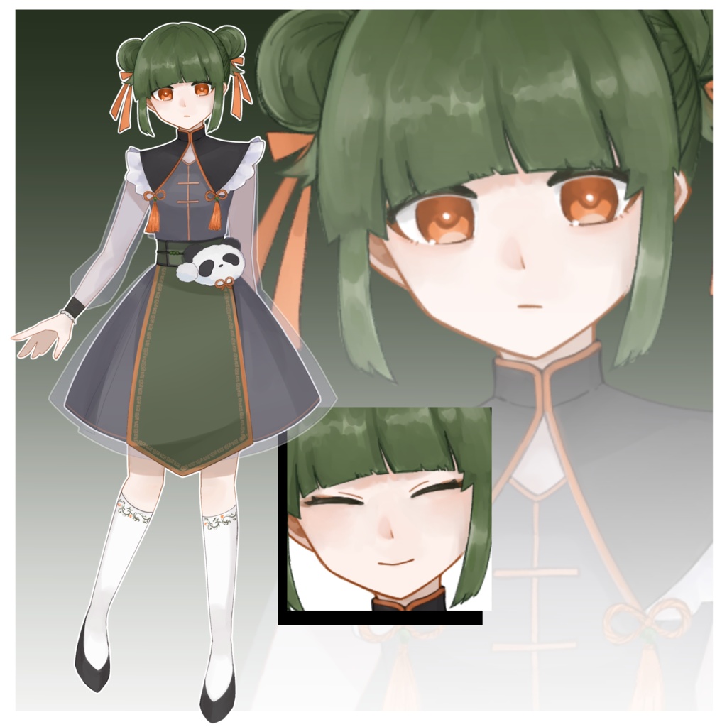 【差分2種】チャイナ風女の子