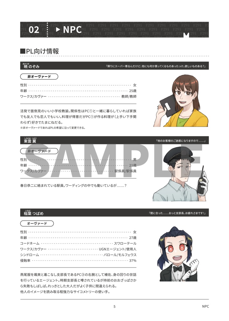 DX3rdシナリオ『空白を歩むもの』