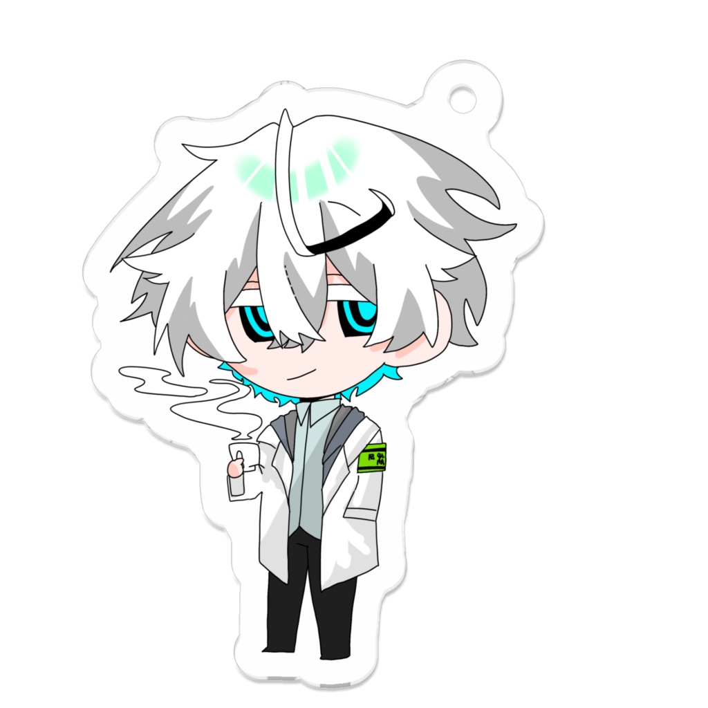 白羽キーホルダー