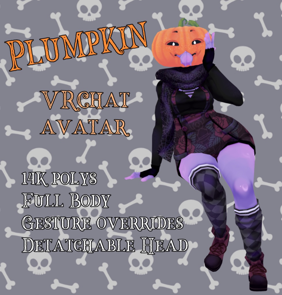 Plumpkin & Plumpkid VRChat Avatar (3.0 UPDATE!)