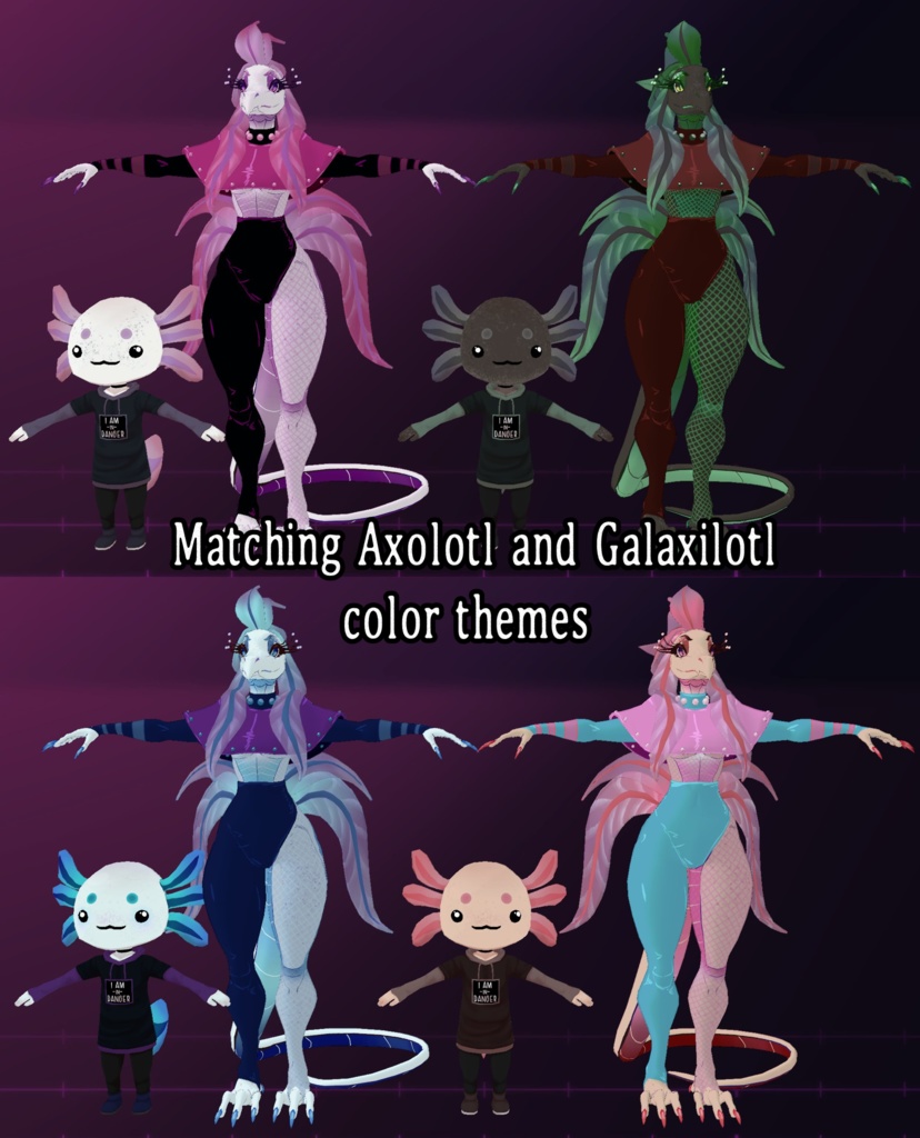 Axolotl VRchat Model + Quest Update