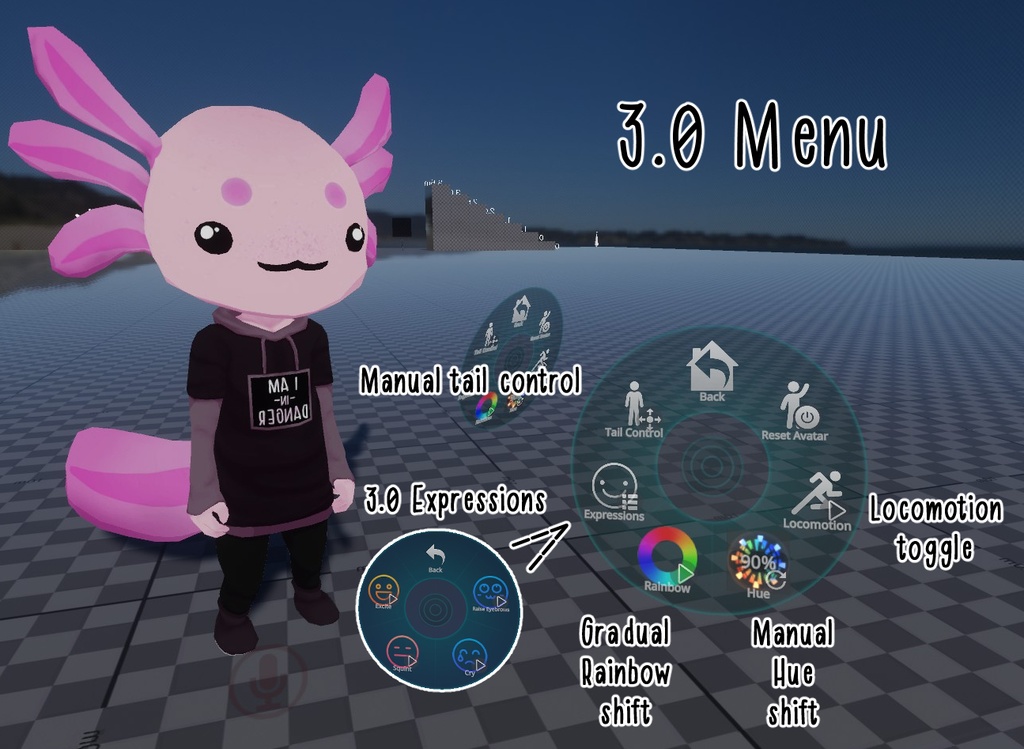 Axolotl VRchat Model + Quest Update