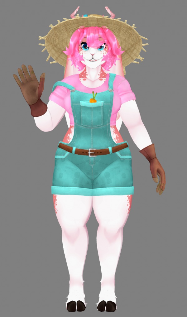 Jackalope Bunny VRChat Model