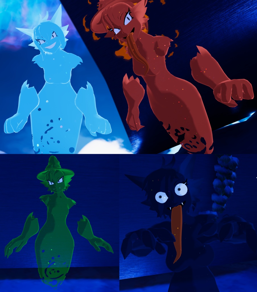 PolterGal - Ghost Girl Avatar for VRChat [Quest Compatible]  - MotherLyra - 2/3