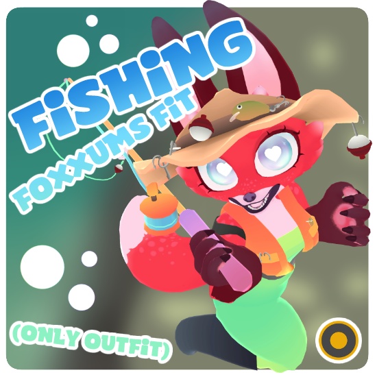 Fishing Foxxums Fit (Only Outfit) VRCFury Drag & Drop