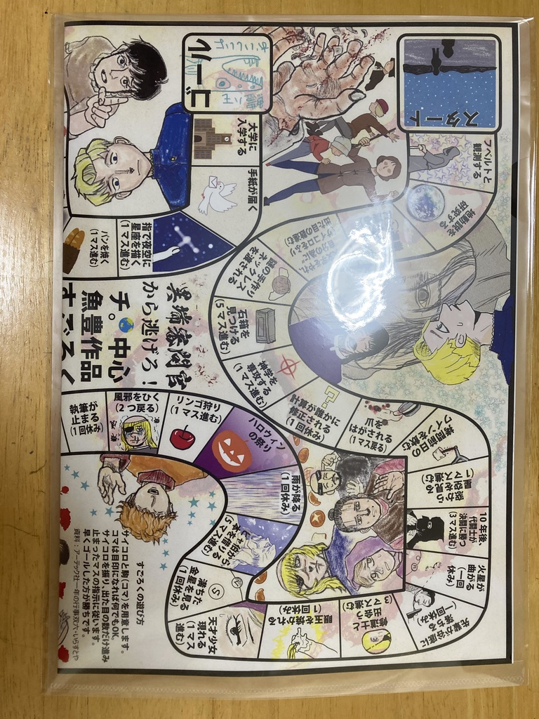 【厚紙印刷】チ。中心鱧作品すごろくA3サイズ