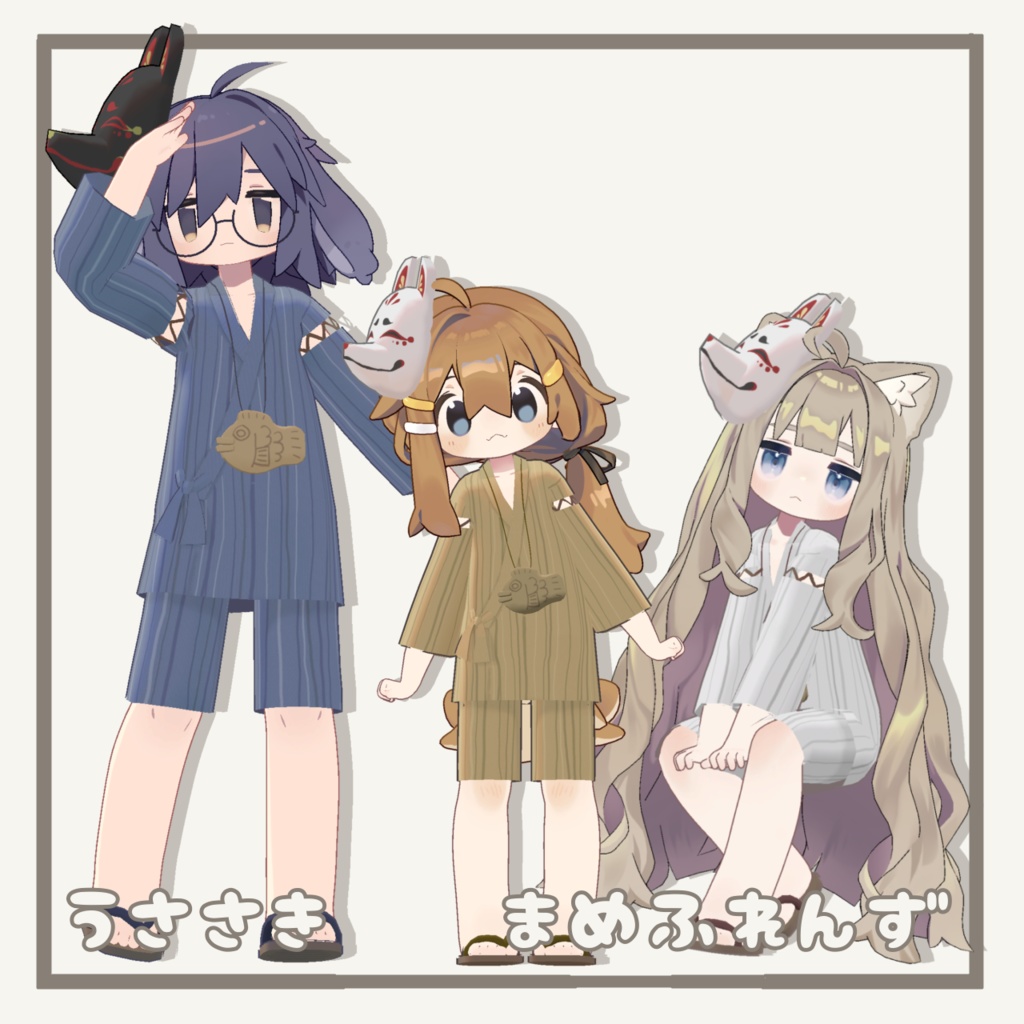 【6アバター対応】おまつりじんべい