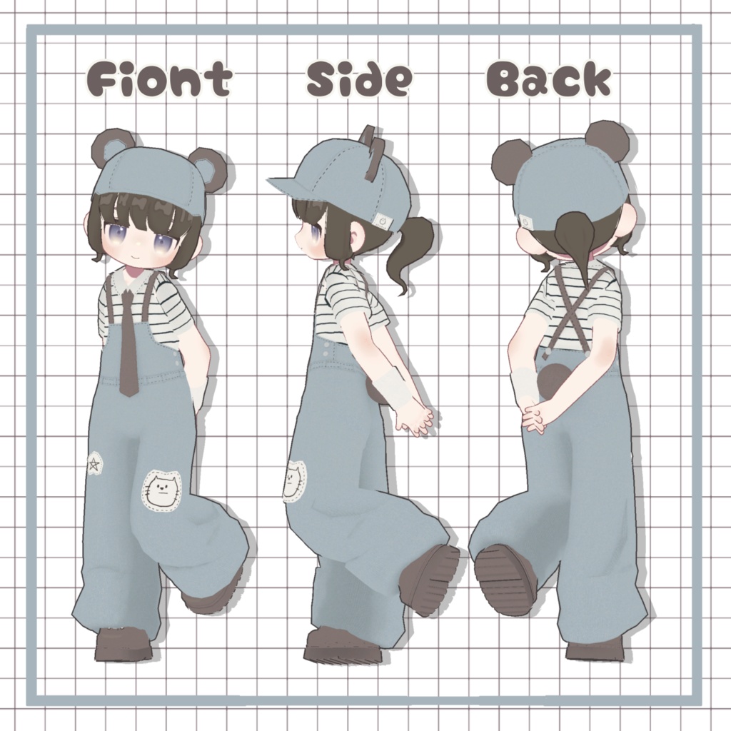 【まめふれんず対応】くまみみステッチ