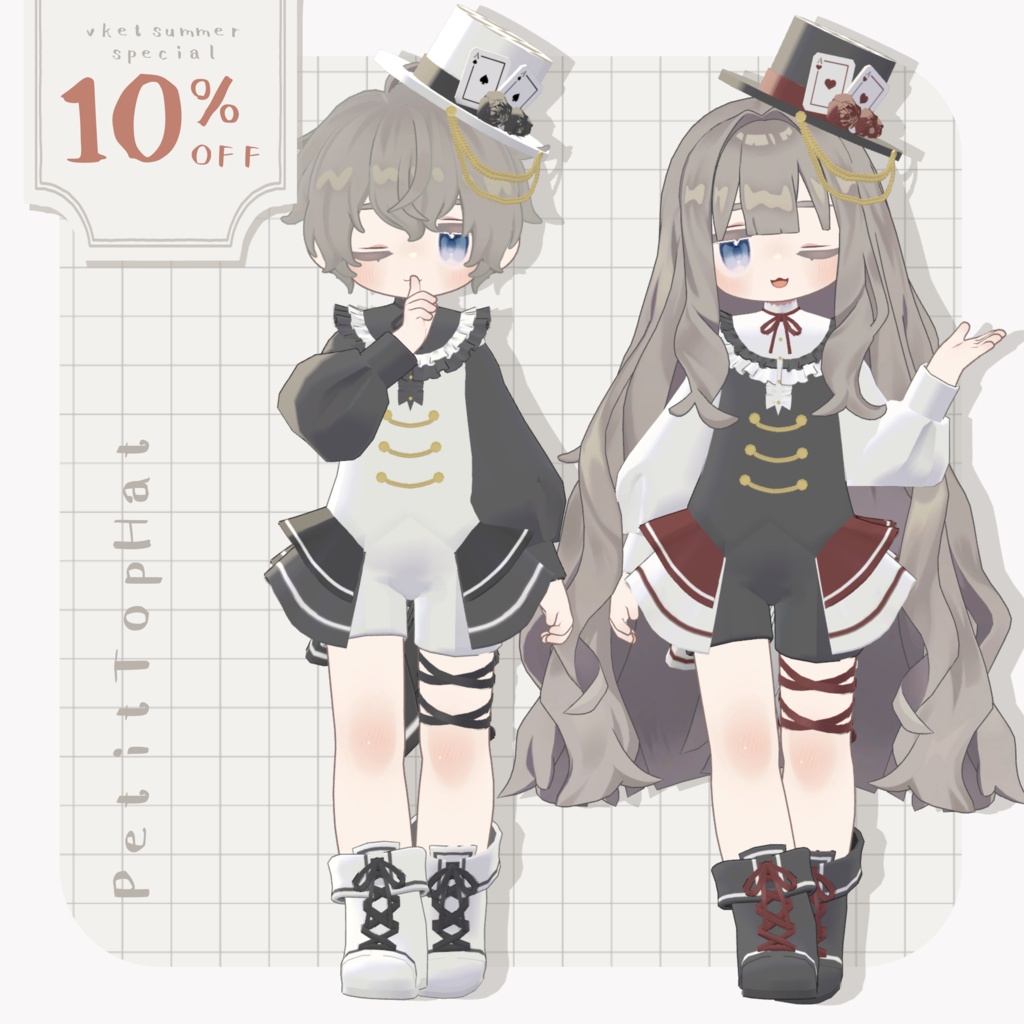 🌟vket出展記念10%off🌟【5アバター対応】PetitTopHat