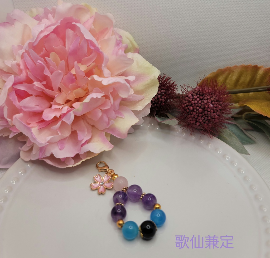 【送料込】刀剣男士イメージ 天然石チャーム