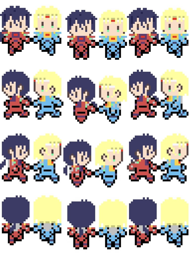 【PNG版】手繋ぎミクロマンレッドパワーズ　ソロモン&ゼット