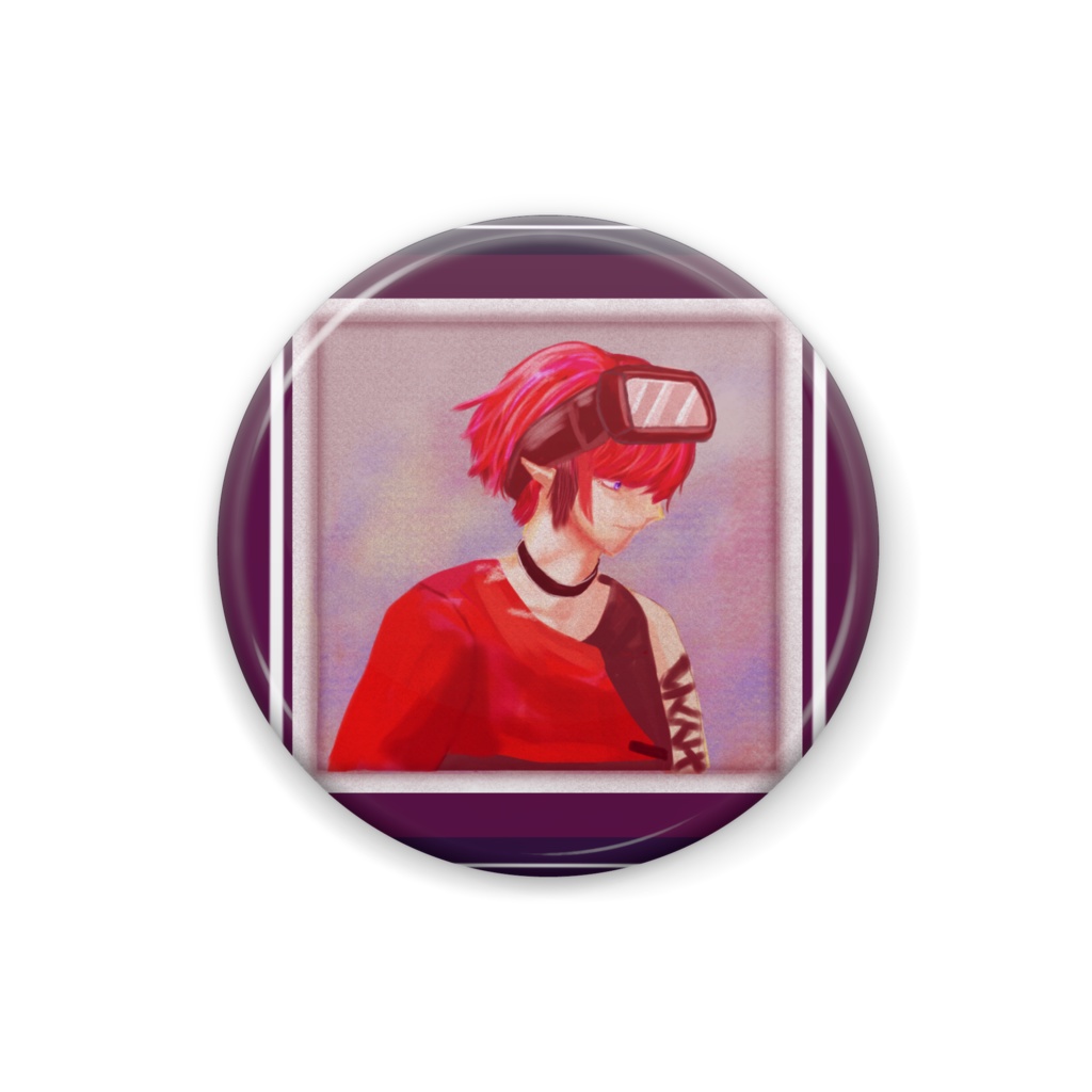 Valgyk Original 缶バッジ〚絵画風design〛