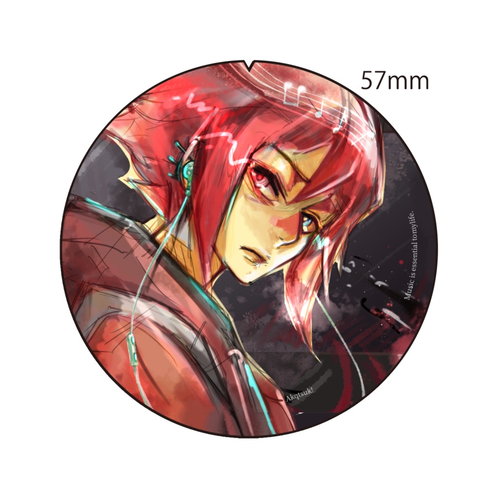 丸缶バッジA(57mm)