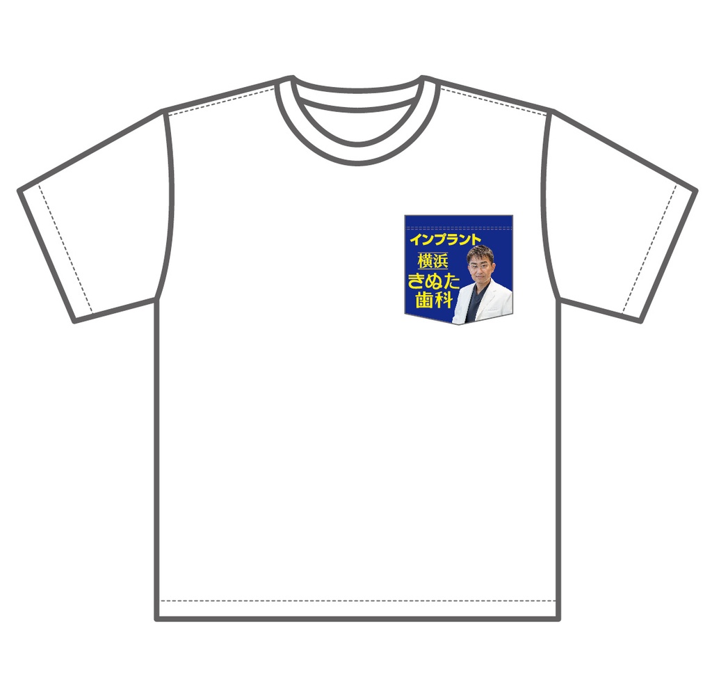院長　ポケットプリントTシャツ （ブルー）M