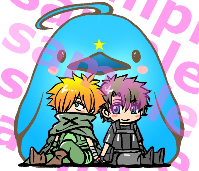 ロビぐだ♂&コマドリちゃんアクキー