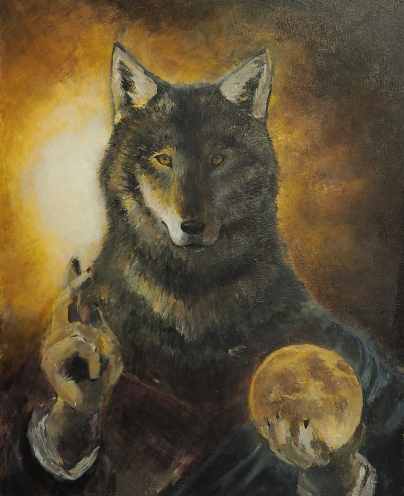 絵画 『狼』 - 絵画