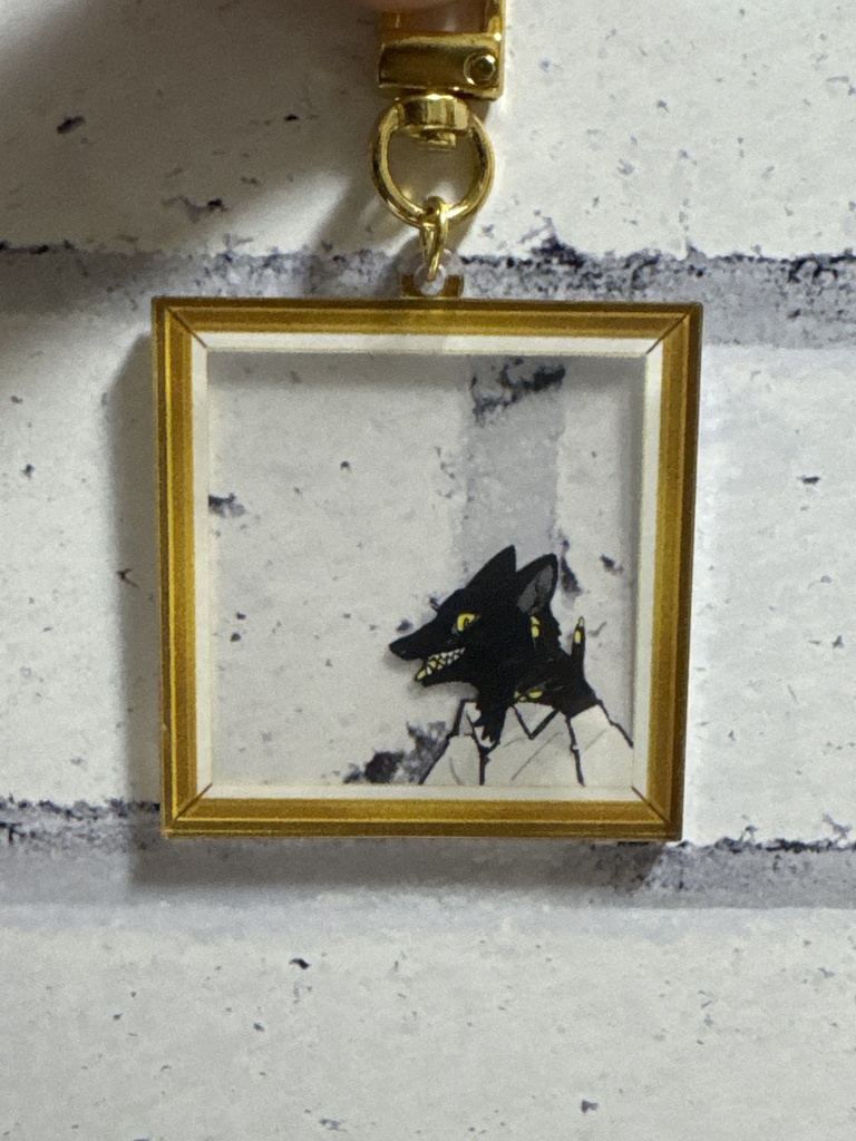 額縁キーホルダー