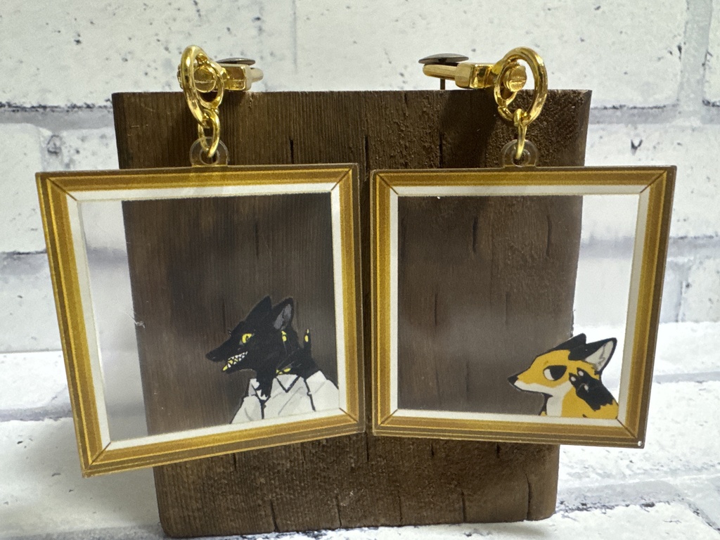 額縁キーホルダー