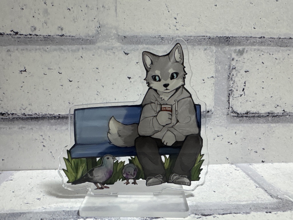 アクリルスタンド【ベンチとコーヒーとノアぴ】