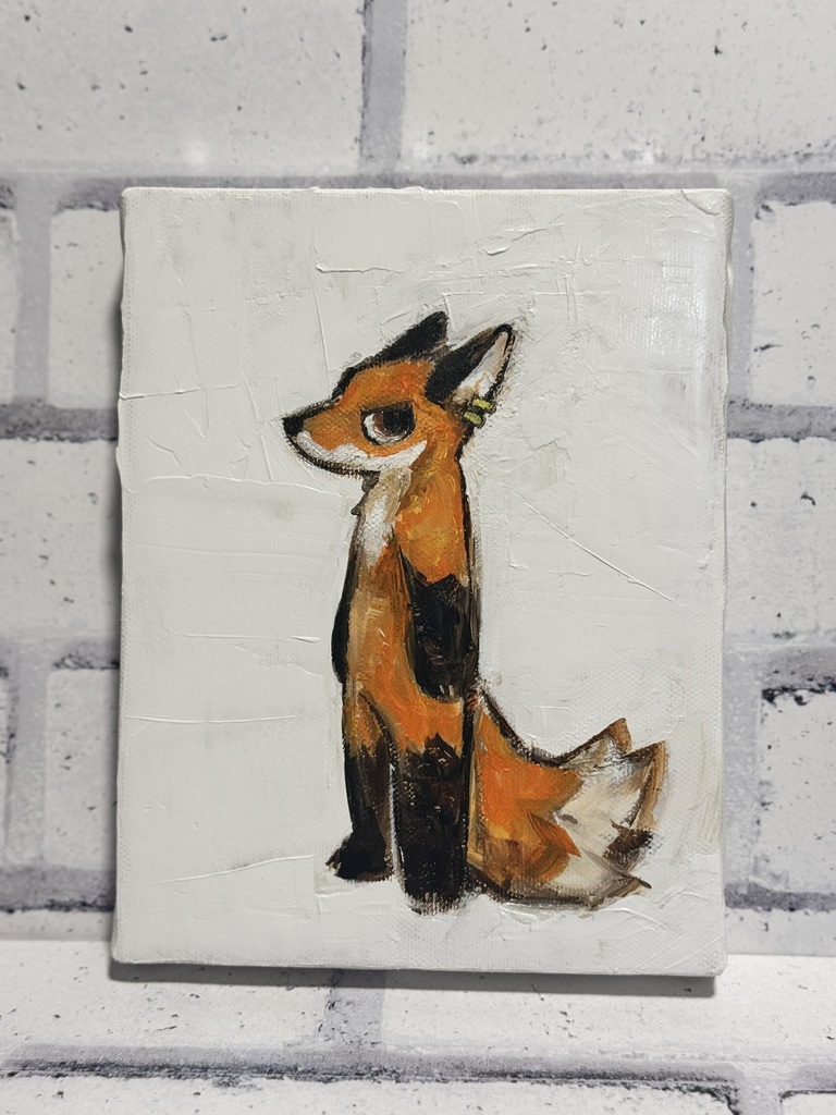【佇むキツネ】015/100