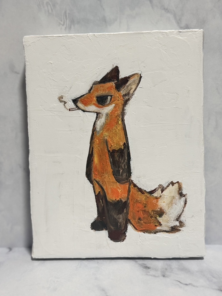 【佇むキツネ】017/100