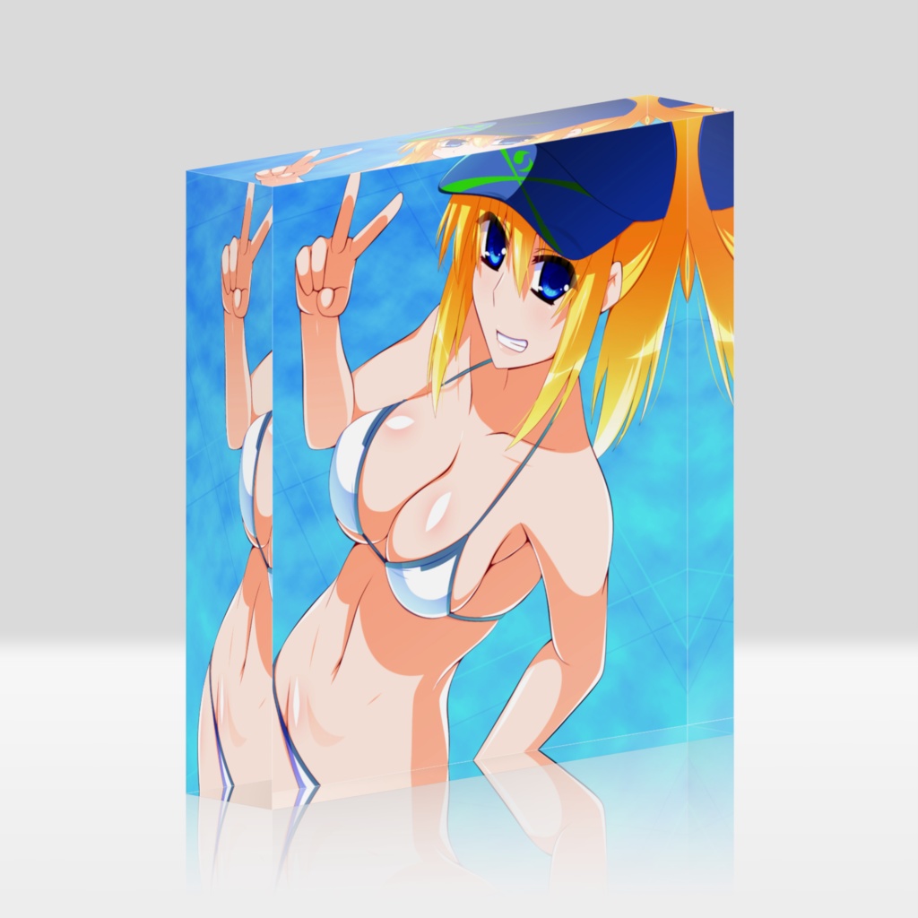 謎のヒロインXXアクリルブロック