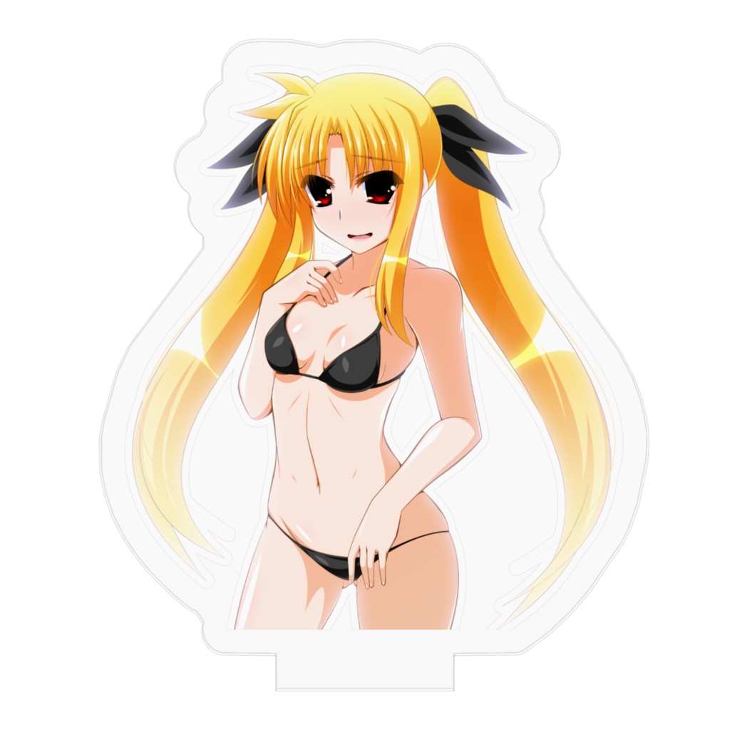 フェイトちゃん黒ビキニアクリルフィギュア