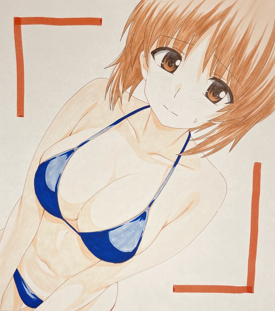 【手描色紙】ガールズアンドパンツァーイラスト